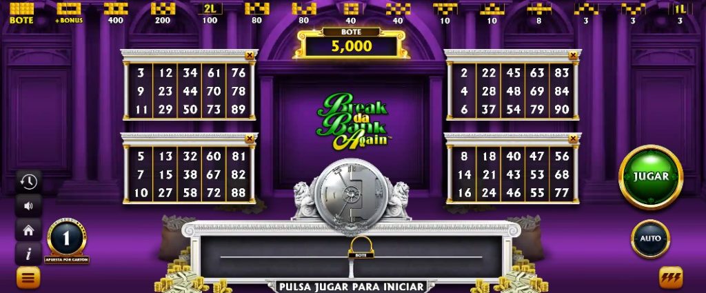 Break Da Bank Again Video Bingo de Microgaming